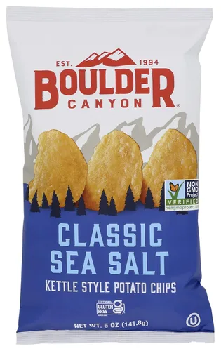 Miniatura 14 de Boulder Canyon, papas fritas Canyon Cut con aceite de aguacate, sal y pimienta, 5.25 onzas