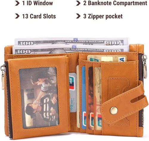 Miniatura 3 de bill heart Billetera BH0002-Cadena, Marrón, Moda
