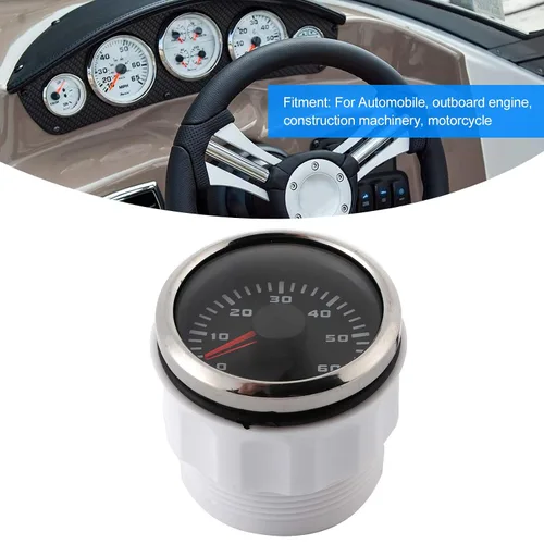 Miniatura 2 de KIMISS 2.047 in 6000RPM LCD tacómetro medidor para motocicleta auto motor fuera de borda, construcción ry, medidor digital RPM con contador