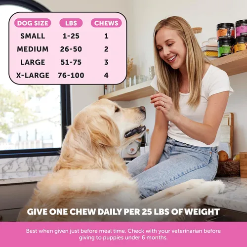 Miniatura 5 de Suplemento multivitamínico para perros, glucosamina condroitina para perros, probióticos, aceite de pescado Omega, suplementos y vitaminas