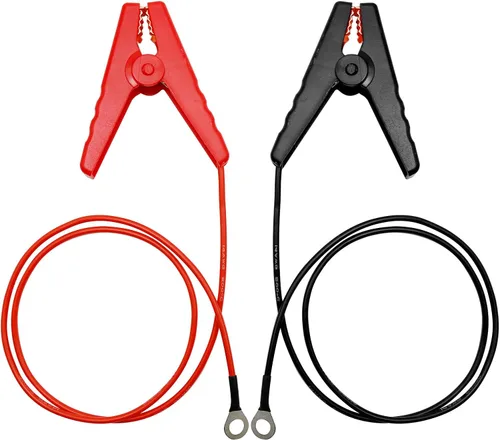 Juego de 2 cables eléctricos para valla con clip de cocodrilo, conector eléctrico solar para cerca, conexión de alambre eléctrico agrícola, alambre