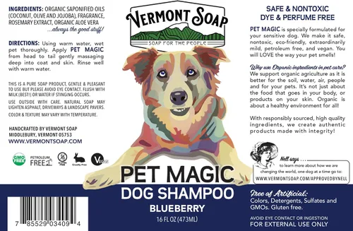 Miniatura 8 de VERMONT SOAP Champú orgánico para mascotas, infundido con aceite de oliva orgánico y natural, champú para perros de coco y aloe vera para pieles