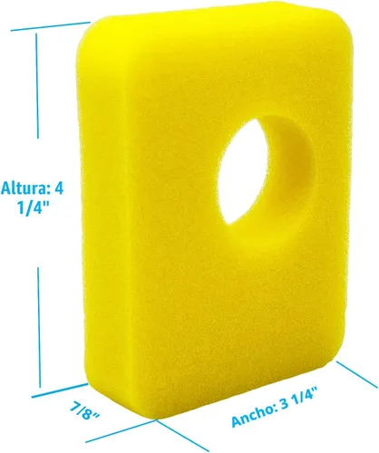 Miniatura 4 de Filtro de espuma de repuesto para filtro de aire 799579 apto para filtros de aire de motor BS Bujía compatible con cortacésped Briggs y Stratton