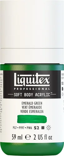 Miniatura 137 de Liquitex Professional Soft Body - Pintura acrílica, botella de 2 onzas (59 ml), blanco titanio Titanio Blanco