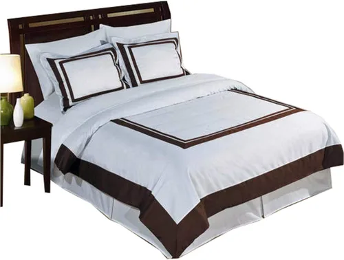 Miniatura 6 de Royal Hotel Bedding Blue and Chocolate - Juego de funda de edredón de 2 piezas, tamaño individual/individual XL, 100% algodón, 300 hilos
