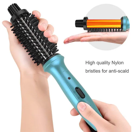 Miniatura 6 de Mini rizador PHOEBE de 3/4 pulgadas de doble voltaje de cerámica turmalina iónico con bolsa de viaje para Europa, profesional, viaje para cabello