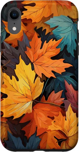Miniatura 25 de Colorful Leaves Otoño y Otoño Tema, Otoño Color Funda para iPhone 17