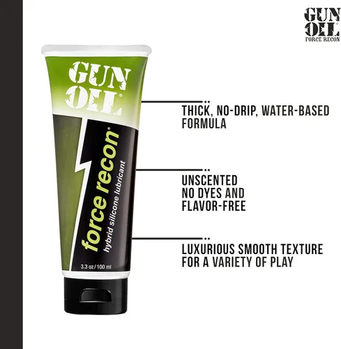 Miniatura 3 de Gun Oil Lubricante de silicona híbrido Force Recon - Gel híbrido que consta de silicona y agua pura para una lubricación ligera y duradera
