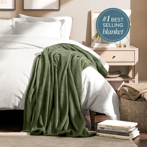 Miniatura 3 de Bare Home Manta de Vellón - Full/Queen - Ultra Suave y Liviana para Cama, Sofá y Sillón - Microfelpa de Lujo - Manta Cálida y Acogedora