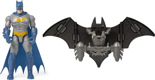 BATMAN Mega Gear Deluxe - Figura de acción de 4 pulgadas con armadura transformadora