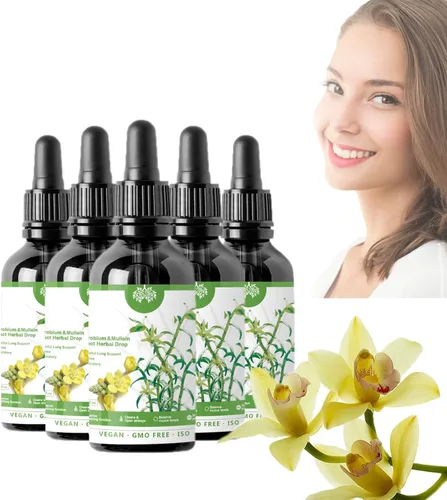 Miniatura 11 de Clearbreath Dendrobium & Mullein Extract – Potente apoyo pulmonar, gotas de aliento claro a base de hierbas, extracto de gordolobo de dendrobium 2