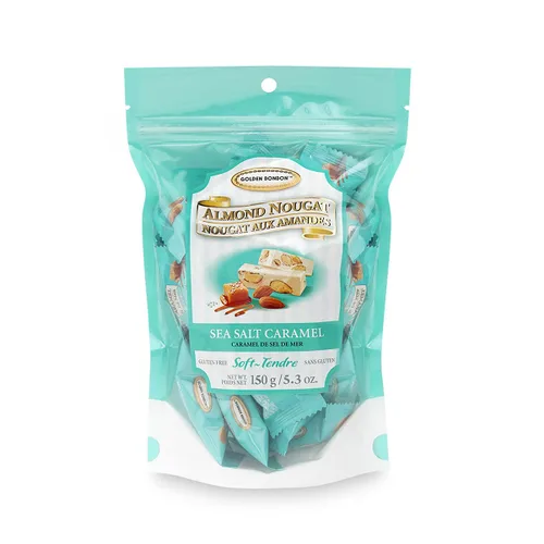 Miniatura 8 de Golden Bonbon Caramelo italiano suave de turrón de almendras, masticables empaquetados individualmente, turrón sin gluten, lleno de almendras
