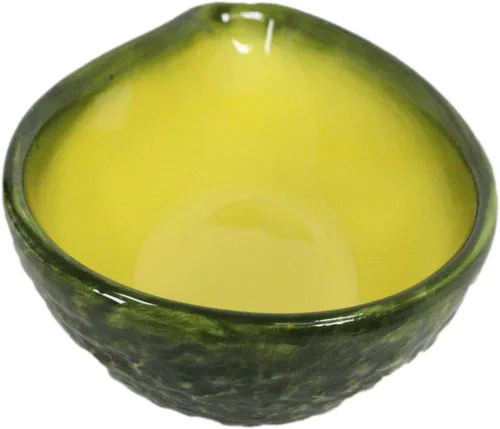 Miniatura 7 de Ebros - Cuenco pequeño de aguacate con media división, 7 pulgadas de largo para salsa, aperitivos, decoración del hogar, decoración de comida