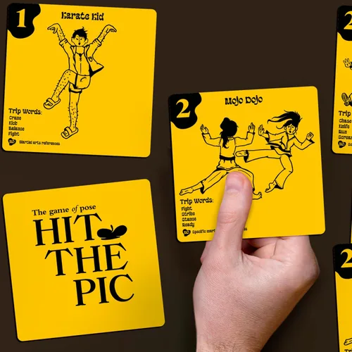 Miniatura 2 de Juego de fiesta Hit The Pic – Combina la postura en un juego rápido en equipo con improvisación y movimiento, perfecto para grupos y noches de juego