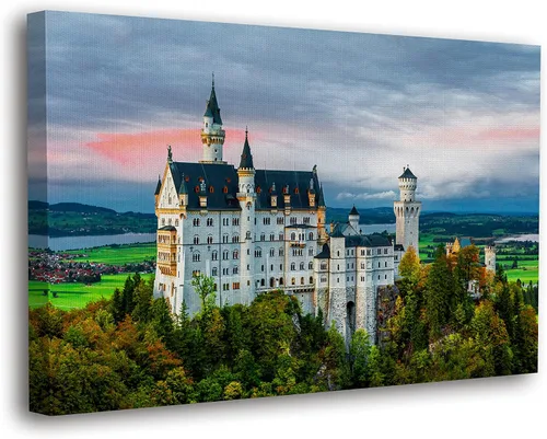Miniatura 25 de SpiritualHands Lienzo decorativo para pared, diseño de lugares famosos del patrimonio mundial, carteles enmarcados escénicos, paisajes modernos, 03