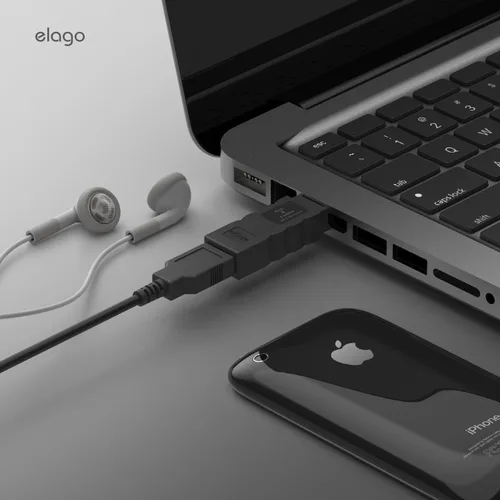 Miniatura 4 de Adaptador elago FireWire 400 a 800 (negro) para Mac Pro, MacBook Pro, Mac mini, iMac y todas las demás computadoras..