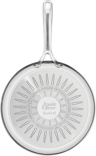 Miniatura 5 de Jamie Oliver by T-Fal Cook Smart - Juego de utensilios de cocina de 10 piezas, acero inoxidable sin revestimiento, robustos, calentamiento rápido