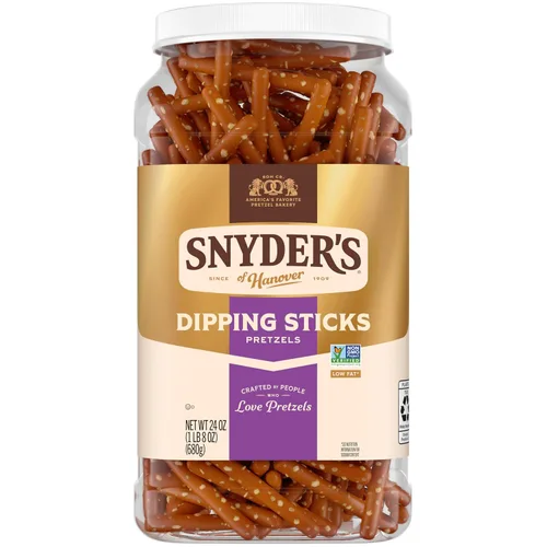 Snyder's of Hanover, Palitos de inmersión de pretzel, recipiente de 24 onzas