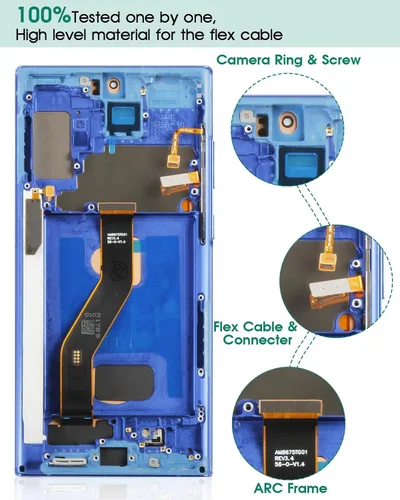 Miniatura 6 de OLED para Samsung Note 10 Plus Reemplazo de pantalla para Samsung Galaxy Note 10 Plus 0.14 oz/0.18 oz Pantalla LCD para Galaxy SM-N975 SM-N976 Azul