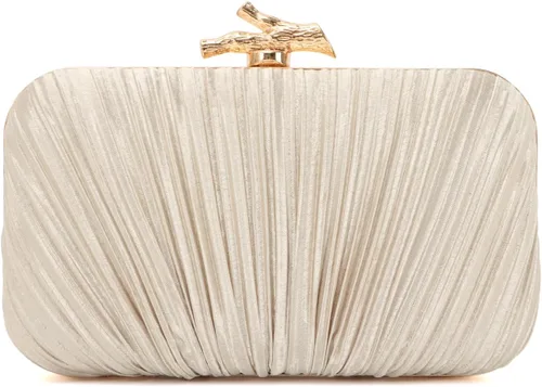 Miniatura 17 de Freie Liebe Bolso de mano para mujer, bolso de noche plisado con cadena para fiesta de boda with Chain