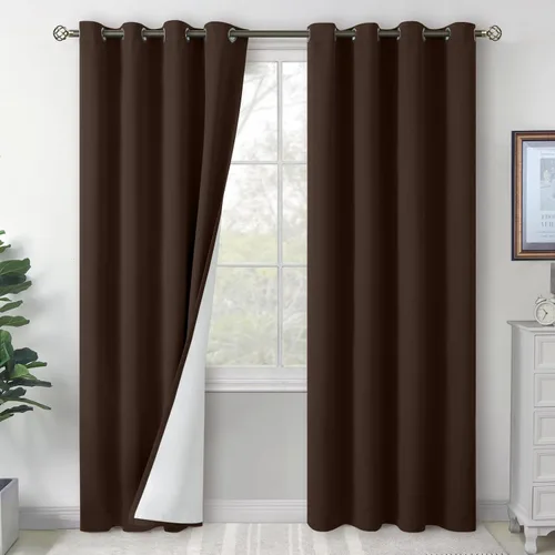 Miniatura 26 de BGment Cortinas opacas cortas de 30 pulgadas de largo, 2 paneles de cortinas 100% de oscurecimiento de la habitación para ventanas pequeñas