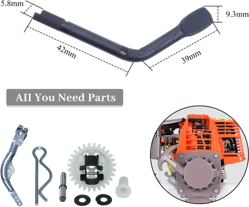 Miniatura 2 de Kit de control de velocidad de montaje de engranajes de eje de brazo gobernador para Honda GX140 GX160 GX200 chino 168F 5.5/6.5HP generador de motor