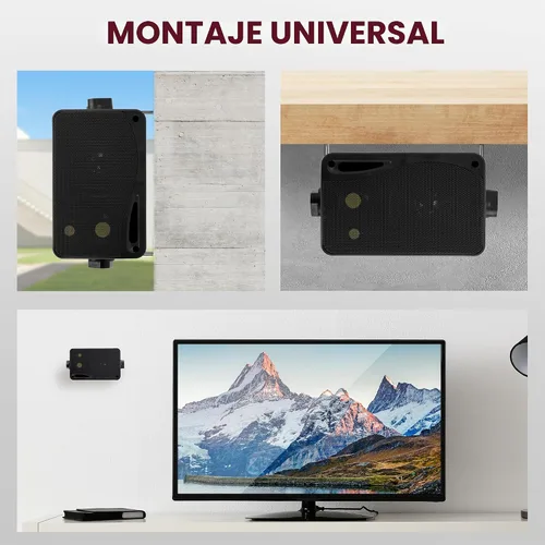 Miniatura 6 de Pyramid Sistema de altavoces de 3 vías para interiores y exteriores - Par de altavoces de montaje en pared en mini caja de 3.5 pulgadas y 200 W