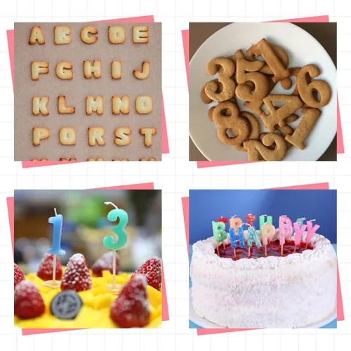 Miniatura 3 de 2 moldes de letras de silicona con números del alfabeto, moldes de caramelo de chocolate, antiadherentes, decoración de pasteles de feliz