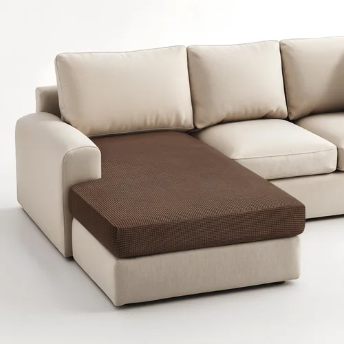 Miniatura 104 de Hokway Fundas de cojín elásticas para sofá Fundas de cojín para sofá Fundas de cojín de asiento de sofá Funda protectora de cojín(Chocolate, Mediano)