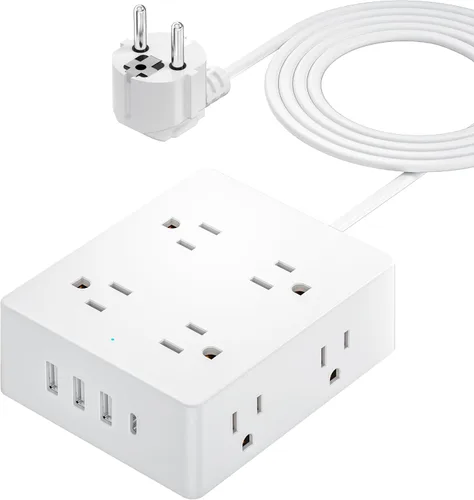 Miniatura 9 de Olcorife PD25W Mini adaptador de viaje, adaptador de corriente universal con 2 USB-C 1 USB-A, adaptador de enchufe internacional, esenciales
