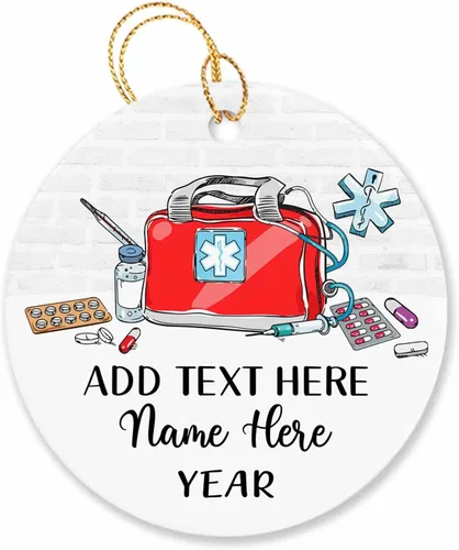 Miniatura 11 de Adorno de Navidad personalizado para artista, regalo de adorno de artista para árbol de Navidad, adorno de Navidad de pintor 2026, texto