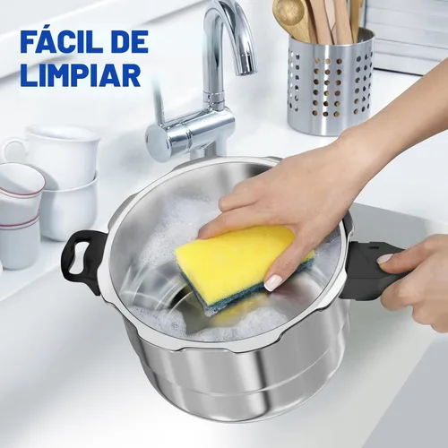 Miniatura 3 de WantJoin Olla a presión de aluminio de 6 cuartos con válvula de liberación y múltiples dispositivos de protección, recipiente a presión compatible