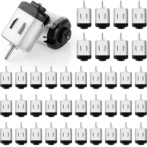 Coume Paquete de 40 motores CC 1.5-3V 23000rpm Mini Hobby Motor eléctrico de alta velocidad para bricolaje Control remoto Juguete Experimentos de