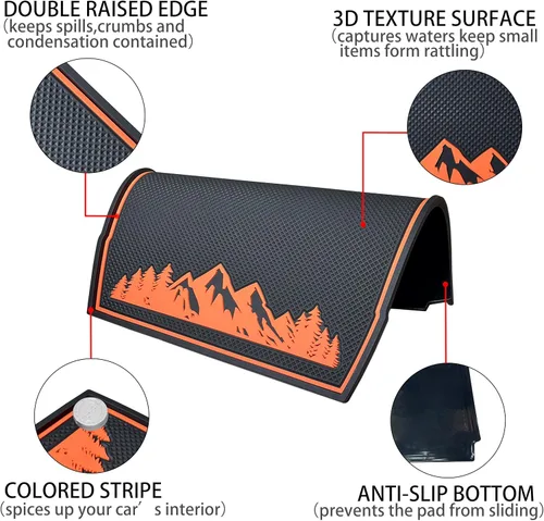 Miniatura 6 de Tapete para cubierta de salpicadero para Subaru Forester 2019-2023 2024 Subaru Crosstrek Impreza 2018-2023, inserto interior antipolvo personalizado