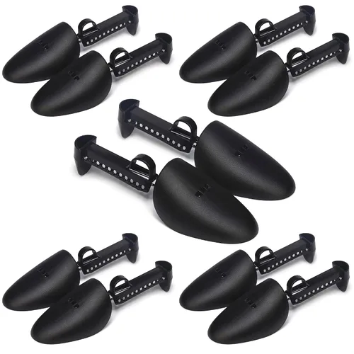 NADOBA 5 pares de árboles de zapatos de plástico I árboles de zapatos de longitud ajustable para hombres I zapatos y botas árboles I hombres zapatos