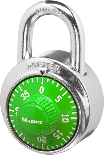 Miniatura 9 de Cerradura de combinación Master Lock para casilleros de gimnasio – Candado de combinación para casillero Master Lock, paquete, azul – La cerradura