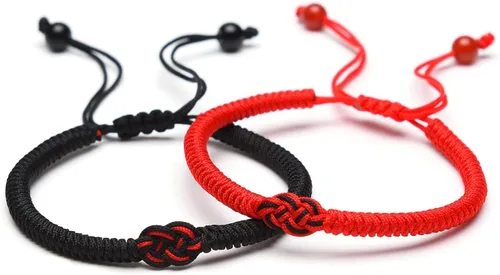 Miniatura 2 de ULYSIA Pulseras a juego para parejas, mejores amigos, regalos de cumpleaños para ella y él, alma gemela, hilo rojo del destino, pulseras