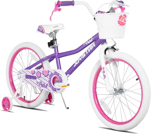 Miniatura 10 de JOYSTAR Bicicleta para niñas pequeñas y niños de 3 a 10 años, bicicleta para niños de 12, 14, 16 y 20 pulgadas, con ruedas de entrenamiento y frenos