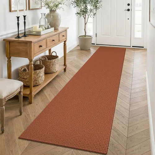 Miniatura 218 de KOZYFLY - Tapetes para entrada, lavable, tejido, con respaldo de goma antideslizante, de algodón, interiores, cocina, entrada, vestíbulo y puerta
