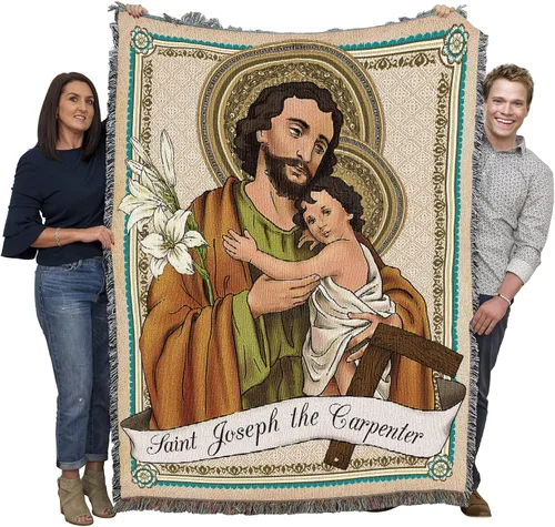 Miniatura 11 de Pure Country Weavers Manta de San Juan Diego, patrón de los pueblos indígenas, manta de tapiz de regalo religioso tejida de algodón, fabricada