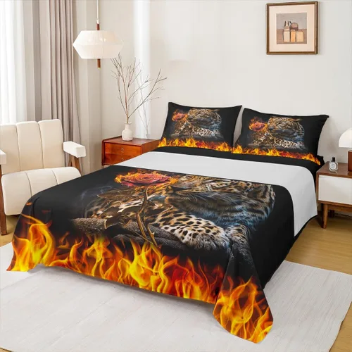 Miniatura 13 de Juego de sábanas de vehículos de rescate, tamaño individual, juego de ropa de cama de ambulancia de coche de policía, camión de bomberos, decoración