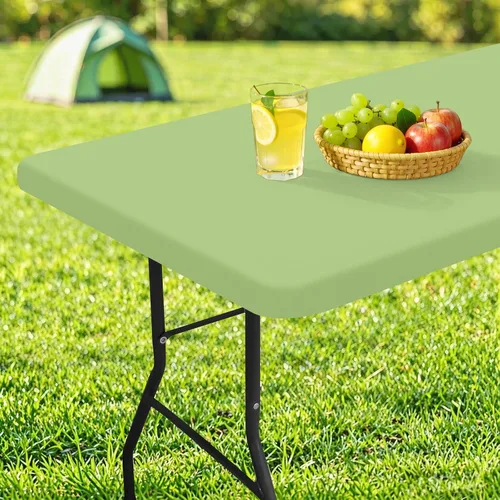 Miniatura 14 de homing Mantel cuadrado ajustable de poliéster impermeable, protector de mesa lavable para picnic, campamento, al aire libre (negro, 34 x 34 pulgadas)