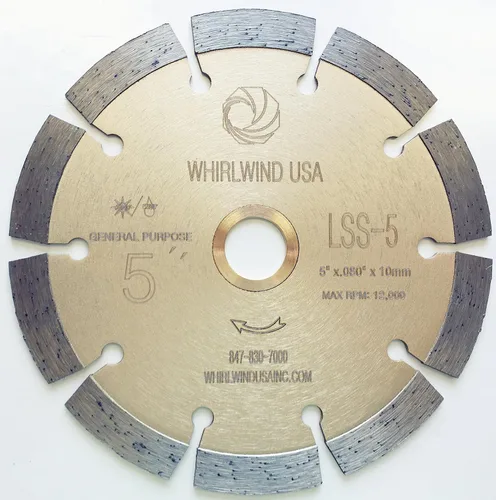 Miniatura 16 de LSS Hojas de Sierra Eléctrica de Diamante Segmentadas de 6 Pulgadas para Corte Seco o Húmedo de Uso General para Concreto Piedra Ladrillo