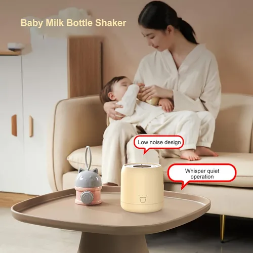 Miniatura 2 de Mezclador eléctrico de leche para bebés con carga USB automática en polvo, mezclador eléctrico portátil de bajo ruido, mezclador de leche para bebés