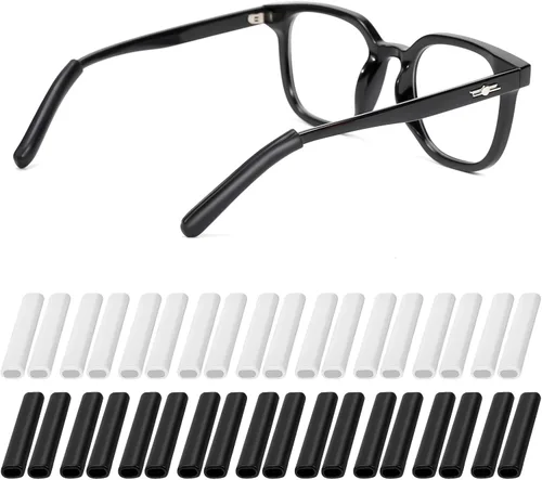Miniatura 8 de 20 pares de almohadillas antideslizantes de silicona para gafas, retenedor de silicona para lentes