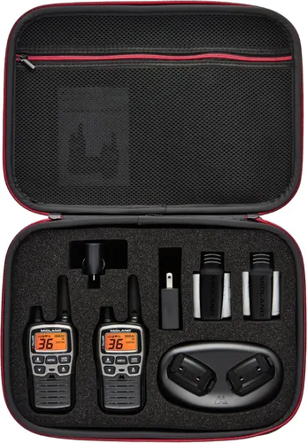 Miniatura 9 de Midland T77VP5 X-TALKER Walkie-Talkie de largo alcance FRS de dos vías para acampar, exploración al aire libre, escaneo y alerta del clima NOAA +