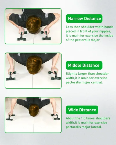 Miniatura 7 de CUNCUI Barra de flexión, estructura portátil para entrenamiento de fitness en casa, soporte de empuje para entrenamientos de piso, adecuado