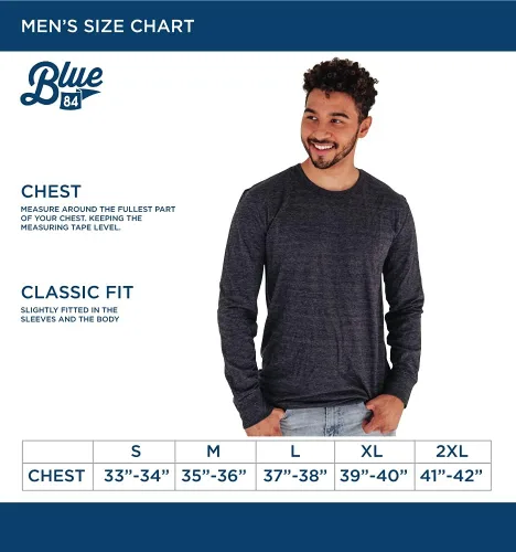 Miniatura 4 de Blue 84 NCAA - Camiseta de manga larga para hombre, diseño vintage