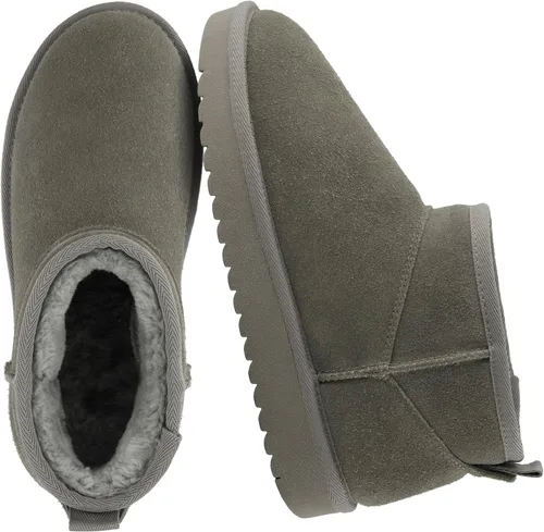 Miniatura 108 de CUSHIONAIRE, Hip 2 - Botas de nieve de gamuza auténtica para mujer, sin cordones, con cómodo forro de piel de oveja sintética + espuma viscoelástica