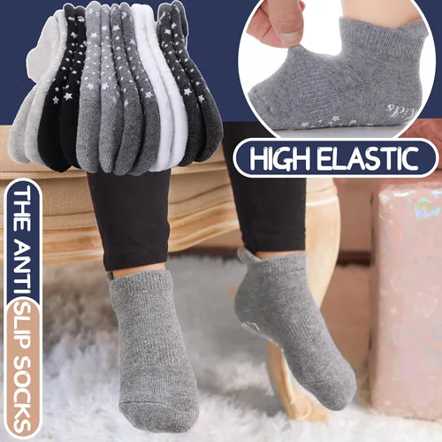 Miniatura 2 de ANTSANG Calcetines de tobillo de unicornio para niños y niñas, lindos dibujos animados, divertidos y novedosos calcetines de algodón de moda, 6 pares
